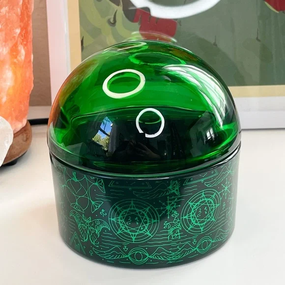 Wicked Glass Decor Elphaba Green Decorative Container - Picture 6 of 8